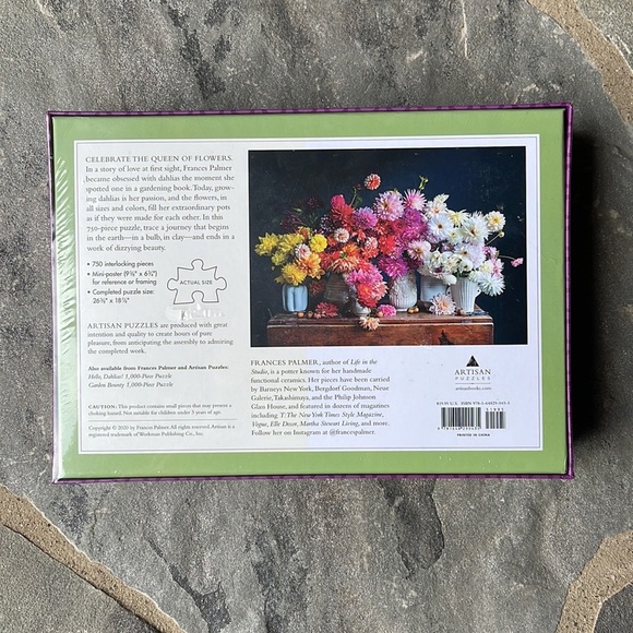 Frances Palmer, "Dahlias" 750-Piece Puzzle - Picture 2 of 5